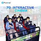 FuninVR Fights Shooting Games 7D Cinema Simulator Rider Metal Screen 6 / 9 Seats