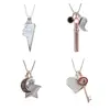 Best selling 925 sterling silver charms pendant jewellery women CZ black stones charm rose gold plated jewelry kids jewelry ODM
