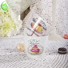 Custom printed disposable biodegradable paper cup ice cream packaging