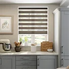 Custom Korean soft yarn blackout interior rainbow zebra blinds