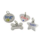 Star Blank Wholesale Cheap Custom Stainless Steel Star Shape Blank ID Dog Tags