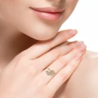 Real 0.30 TCW HI/SI Diamond Wrap Ring 18k Rose Gold