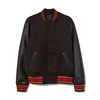 High Quality Men Genuine Leather Sleeve Letterman College Varsity Wool Jacket BS-4405