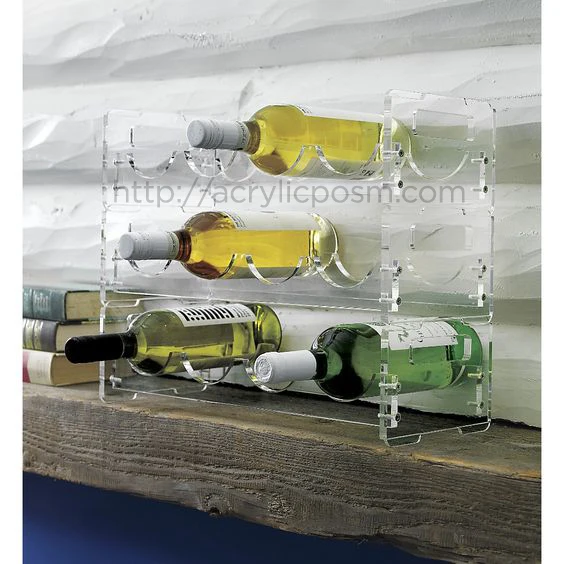 Acrylic Wine Rack Acrylic Wine Bottle Holder Clear Acrylic Wine Bottle