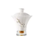 Tea Brew Cup High Transparent Crystal Base White Ceramic Gaiwan Porcelain Make Tea Bowl Cup