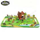 Farm Learning Stand Up Gel Sticker 3D Book for Children