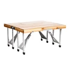 Factory Cheap Folding Wood Dinner Table