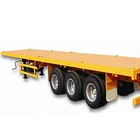 工場ホット販売 3 車軸 40FT フラットベッド容器セミトレーラートラクタートレーラートラック販売のため
