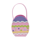 Ideas Craft Easter Eggs Easter Basket Goodie Gift Bag Ideas Felt Egg Shaped Fabric Baskets Easter Bag Craft