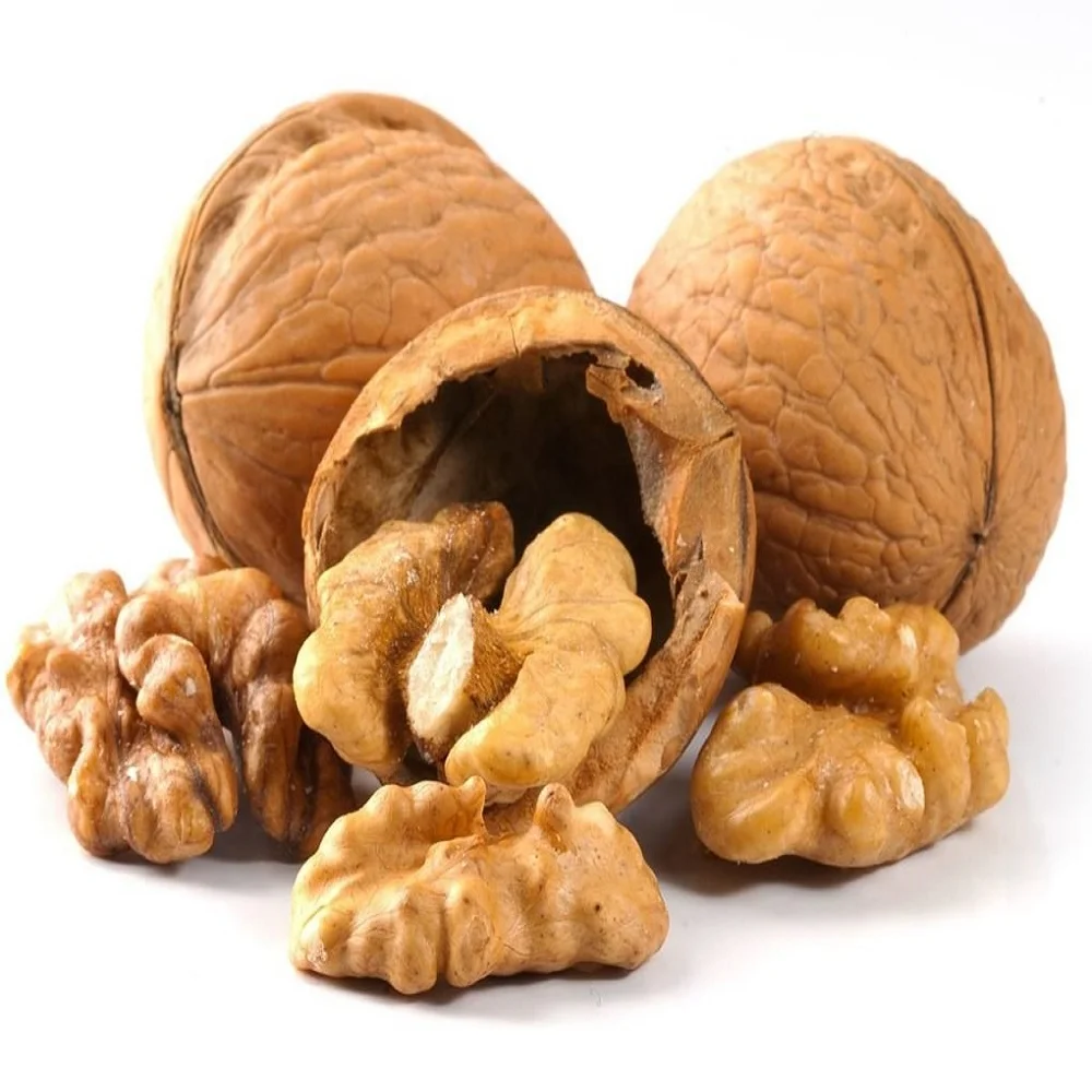 whole nuts raw halves kernels fruit walnut