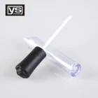 15ml Matte Flowder Cap Clear Tube Private Label Lip Gloss Tube With Brush For Cosmetic Packing