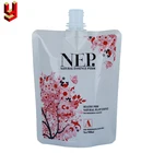 Custom black spout pouch liquid soap packaging stand up pouch
