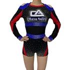 Spandex crop top cheer leading uniforms designs cheap cheerleading uniforms