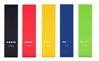Natural latex sports gym custom printed resistance bands sets colored elastic resistance bands
