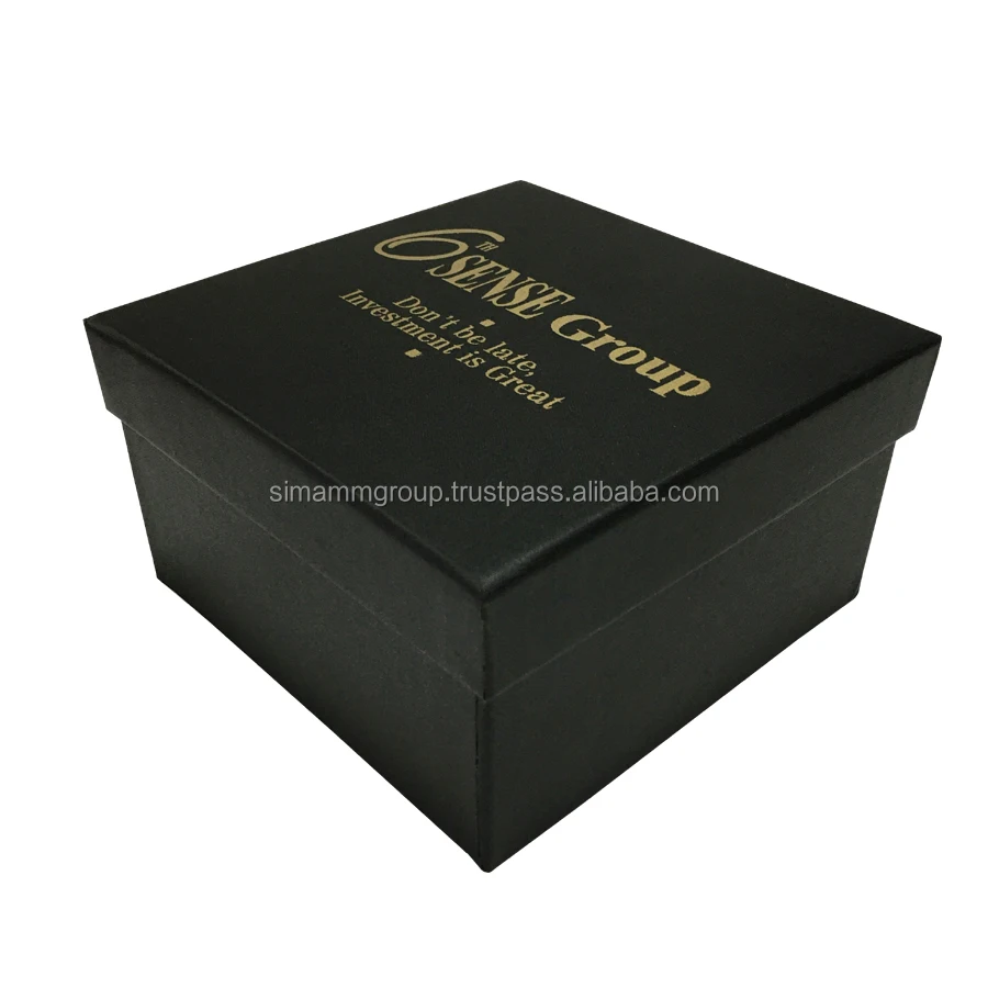 rigid box gold foil paper gift box