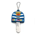 Chaveiros lisos llavero personalizado keyrings pvc remove key shaped key chain led 3d rubber color pvc keychain