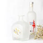 Professional Botellas De Custom Frosted Glass Vodka Bottles