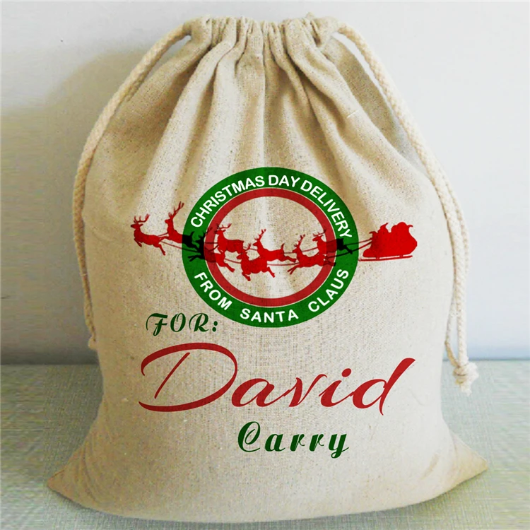 christmas gift bags santa sacks claus xmas tree drawstring bag