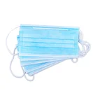 3 Layers Disposable Nonwoven Masks Wholesale Breathable Earloop Mask Blue
