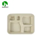 Lid Lunch Container To Go One Time Takeaway Packaging Microwave Plate