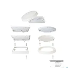 Free changing Frame Between Slim and Surface mounted Panel Light 6W 12W 18W 24W square panel light ABS free sample