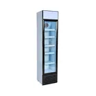 Slim 145L Supermarket Compressor Cooling Glass Door Fridge Display Cooler