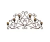 Wrought Iron Handcrafted Wall Sconce With Votives