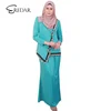 Hot wholesale maxi muslim dress for malaysia Friendly modern Lace Baju Kurung for women