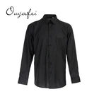 Professional Ready goods wholesale cheap black single buttons shirts for office men