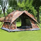3-4 Person Automatic Camping Outdoor Portable Hiking Glamping Trekking Waterproof Camouflage Tent Sale 4 Season
