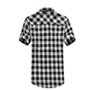 Hot selling button up blank t-shirt 2019 long sleeve men's dress shirt