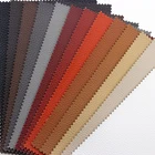 Leather Furniture Semi PU Italian Litchi Grain Fake Leather Bonded Backing For Sofas Chair Furniture