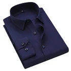 Latest Shirt Designs for Men Business Shirt Long Sleeve Regular Fit Formal High Quality Men Dress Shirts