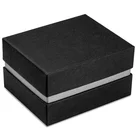 Black And Silver Luxury Paper Jewelry Nesting Gift Box