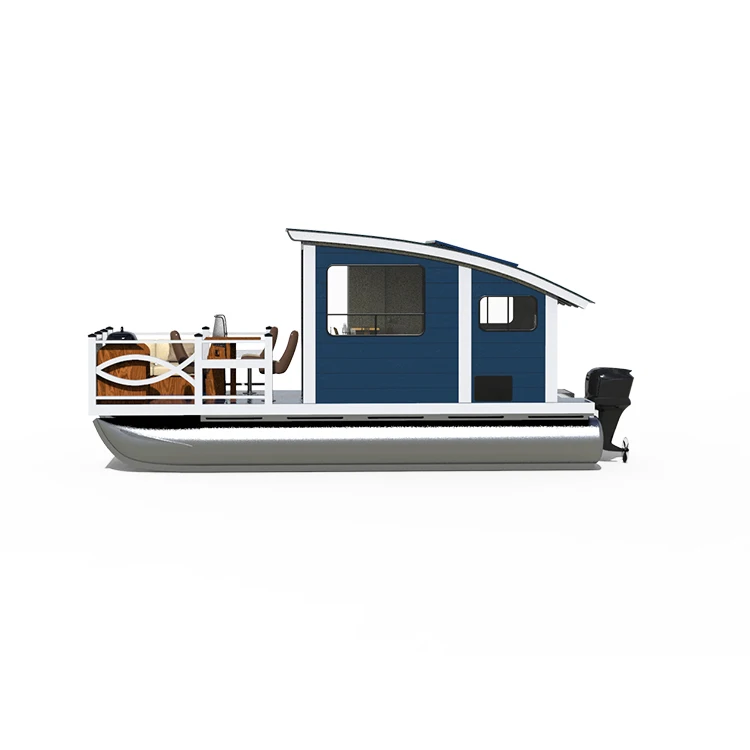 Luxury Houseboat Made In China Oem Floating Cabin Pontoon House