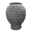 [Kiddo]- Outdoor Planters - Sandblast Pots for Sale - Rustic Flower pot - Antique Planter Decorative Jar Garden Urn Pottery Clay