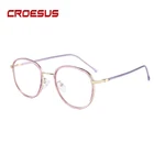 Frame Fashion Optical Frame Students Round Shape Clear Glasses