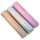 3pcs 3Colors A4 Size Glossy Holographic Faux PU Leather Fabric Sheets for Hair Bows & Hair Clips&Crafts&Headband Making
