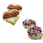 Jewelry Earring Hoop Women Jewelry Gift Personalized Acrylic Name Bamboo Earring Hoop