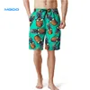 MGOO Fashion Custom digital Printing pineapple wear glasses Swim Trunks Mens Beachwear swim shorts with lining Hawaiian shorts