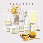 private label organic skin care set anti acne whitening fresh turmeric root cream