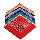 Cotton Scarf Bandana Scarf Cheap Customized Solid Color Blank 100% Cotton Plain Fashion Seamless Scarf Bandana