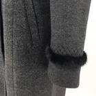 New design Single Breasted double face cashmere trench coat women with great price