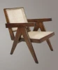 replica pierre jeanneret le corbusier easy chair antique aged finish living room chair