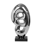 Popular Modern Abstract Art Metal Stainless Steel Abstract Sculpture for Interior Decoration