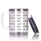 400ml Unbreakable Insulated Hot Cold Tea Coffee Cup Stainless Steel Inner Plastic Handle Travel Mug