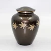 Brown Brass Cremation Urn Memorial Metal Brass/Aluminum Adults Human Funeral Ashes Cremation urn American/European Style