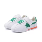 Wholesale OEM Comfortable White Casual Kids Hook Loop Shoes School Sneaker Shoes
