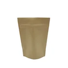 11*16.3+3/3cm Wholesale Biodegradable Resealable Stand Up Food Zipper Kraft Paper Bag