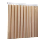 motorized vertical shangri-la roller blinds and curtain for patio door